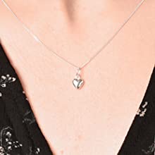 silver heart necklace