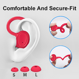 Easy to Wear Stably and Comfortable Wearing bluetooth earbuds with microphone