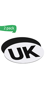 2 UK Magnetic car stickers