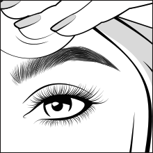 Schwarzkopf Brow Tint Application Step 4