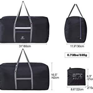 foldable travel bags for women large lightweight folding holdall luggage duffel duffle black men