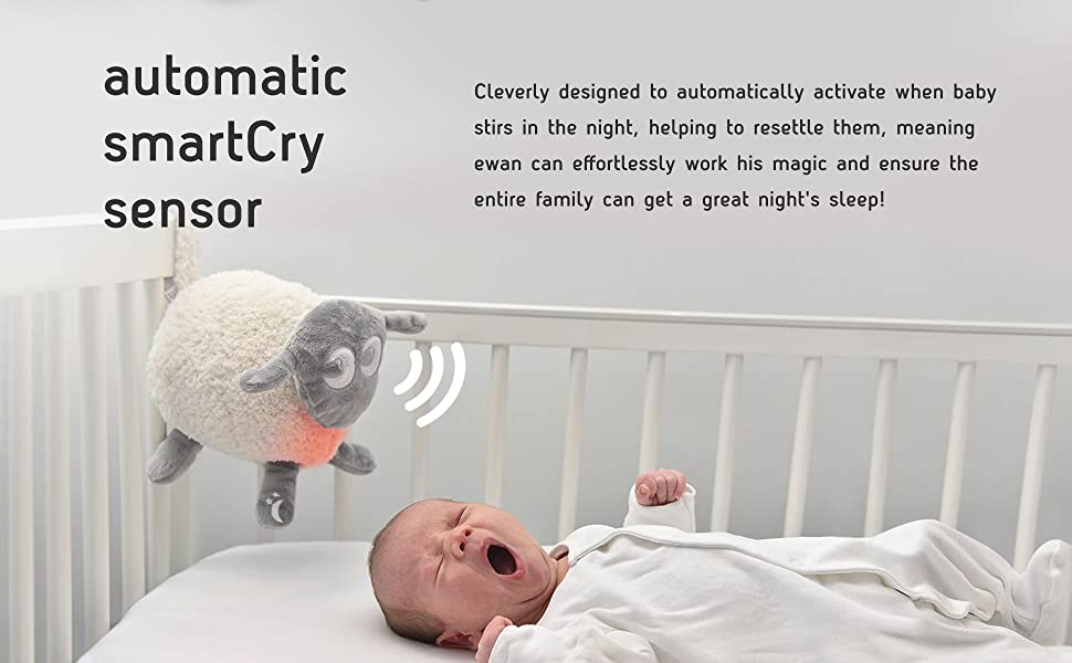 automatic cry sensor helps baby sleep longer soothe deep sleep