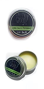 natural herbal lip balm made from lemon balm infused oil to treat and deter cold-sores chapped lips.