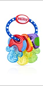 teether, nuby teether, teething ring, icey bite keys