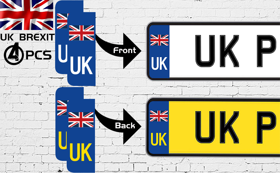 uk car number plate stickers