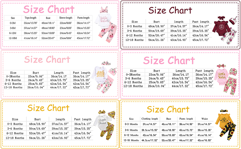 Size Charts