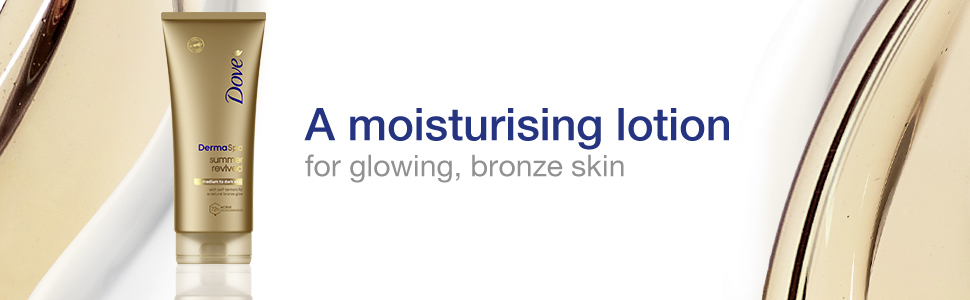 Dove DermaSpa Summer Revived Medium to Dark Self-Tanning Body Lotion 200 ml for glowing, bronze skin
