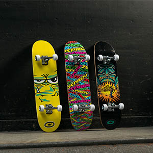 skateboards