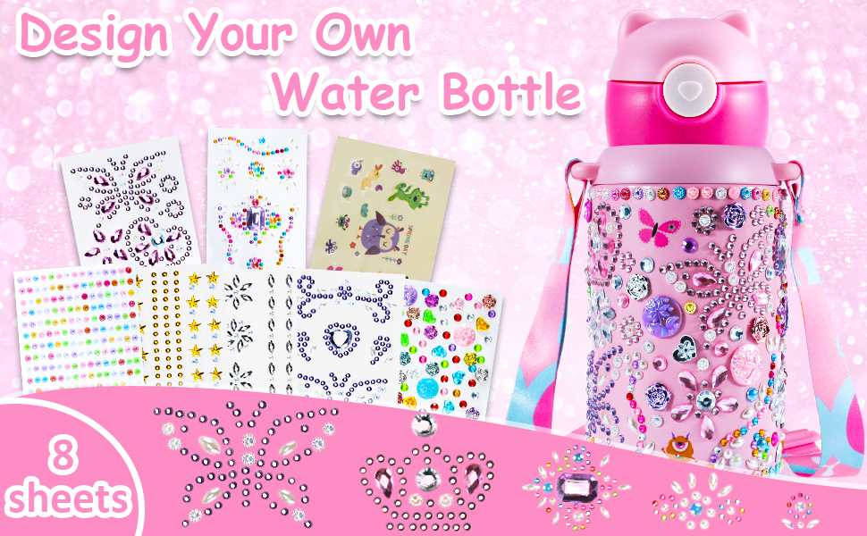 Decorate Your Own Water Bottle for Girls