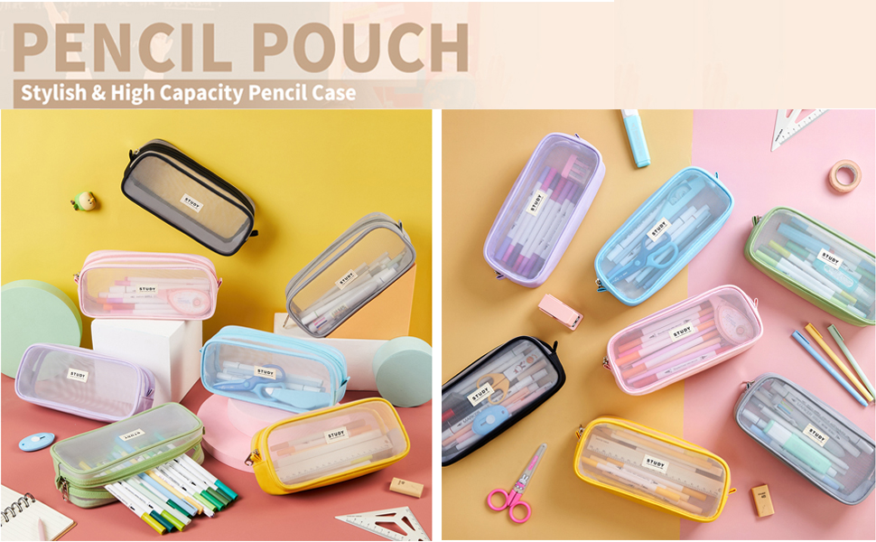 Clear pencil case