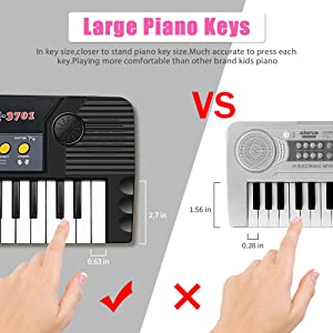 Large Piano Keys