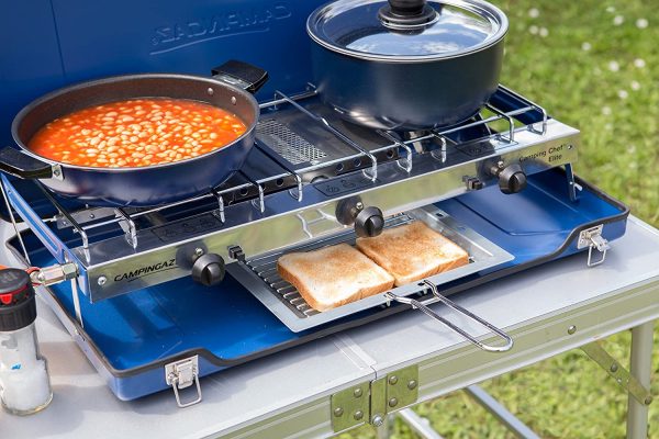 Campingaz Chef Folding Double Burner Stove and Grill, compact gas cooker for camping or festivals. - Image 9