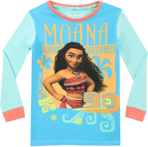 Disney Girls Moana Pyjamas Snuggle Fit - Image 2