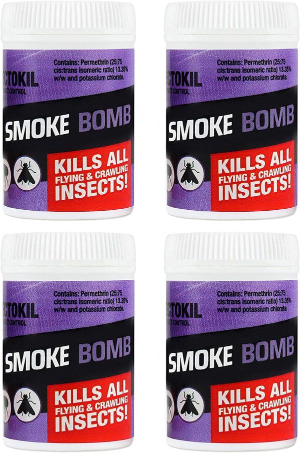 Insectokil Smoke Bombs (Pack of 4) Mini Smoke Bomb Foggers For Effective Control Of All Flying And Crawling Insects - Image 3