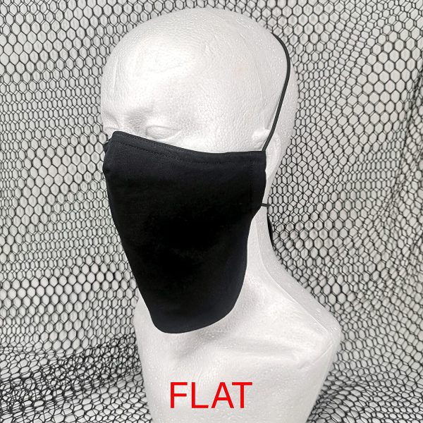 Extra Large Long Mask For Men With Long Beard 3 Layers Of Breathable Cotton With Nose Bridge Reusable & Washable Black Cotton - Image 6