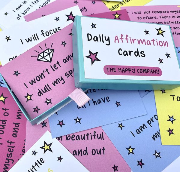 Daily Happiness Affirmation Cards, Positive Affirmation Deck, Self help cards, girls and kids affirmation cards - Image 5