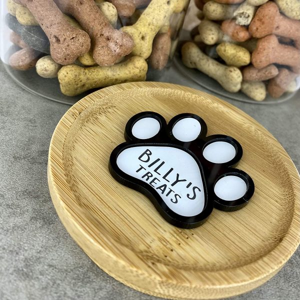 Personalised Dog/Cat Treats Pet Paw Print Glass Jar - Image 5