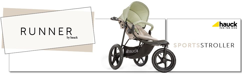 Runner, Sport, stroller, Bugg for family adventures, hauck