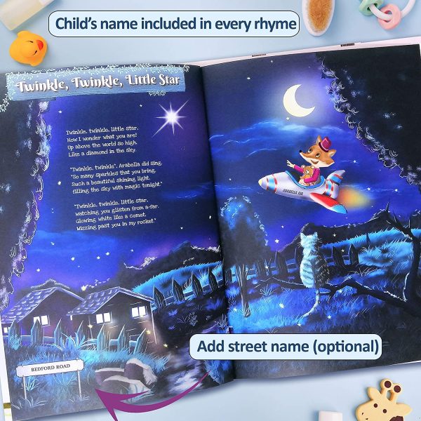 Book of Personalised Nursery Rhymes and Modern Poems for Baby and Child - Birthday, Baptism Gift - Image 8