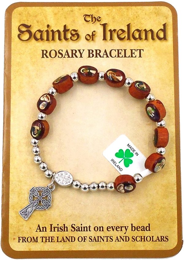 Irish "Saints of Ireland" Stretch Bracelet, Fits ALL - Image 2