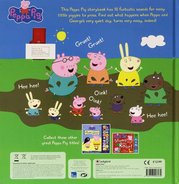 AquaDoodle T72034 Doodle, Official Tomy No Mess Colouring & Drawing Game Kids' Colouring Pens & Markers, Peppa Pig Water Drawing Mats, Norme & Peppa Pig: Peppa's Super Noisy Sound Book - Image 7