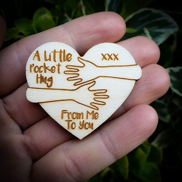 Little Pocket Hug Heart Token Keepsake Gift Long Distance Relationship Cute Small Isolation Gifts Under 5 Pounds - Image 4