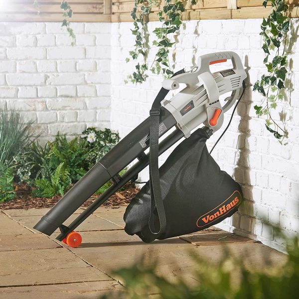 VonHaus 3 in 1 Leaf Blower - 3000W Garden Vacuum & Mulcher - 35 Litre Collection Bag, 10:1 Shredding Ratio, Automatic Mulching Compacts Leaves in Bag with 10m Cable - Image 8