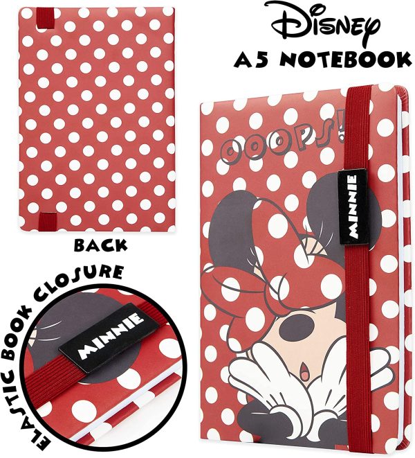 Disney Notebook, Pencil Case & Pen Set, Girls School Supplies, Minnie Mouse Gifts For Girls