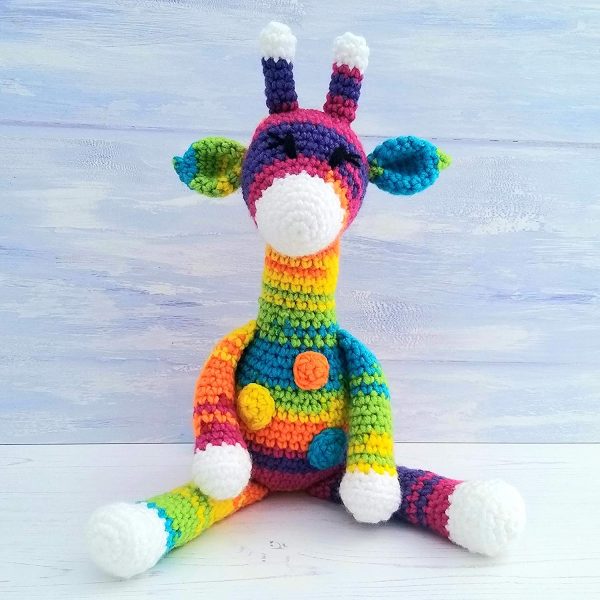 Crochet Kit Sherbet the Rainbow Giraffe - Learn to Crochet Complete Beginner Kit - Image 8