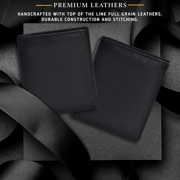 Amazon Brand - Eono Small Leather Wallets with RFID- 2 Note Compartment Ultra Slim Wallet for Men & Women - Image 6