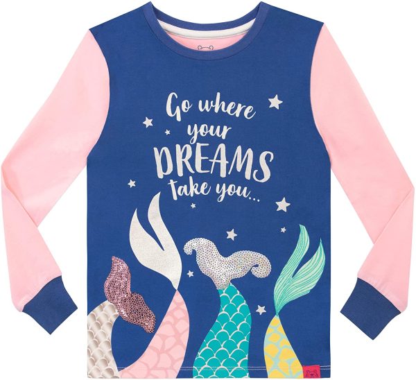 Harry Bear Girls Mermaid Pyjamas Snuggle Fit - Image 7