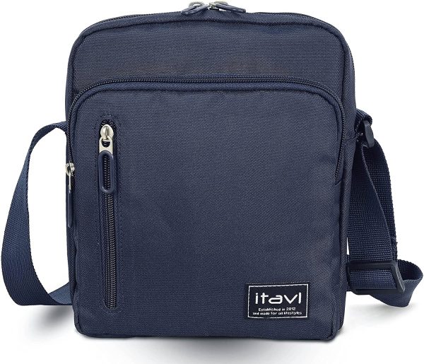 ITAVL Messenger Bag Flight bag Across Body Shoulder Multi-Pocket RPET Polyester - Image 2