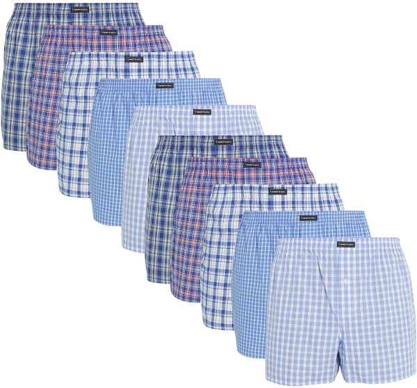 Lower East Multipacks: American Style Cotton Boxer Shorts for Men in Packs of 6 or 10 - Image 5