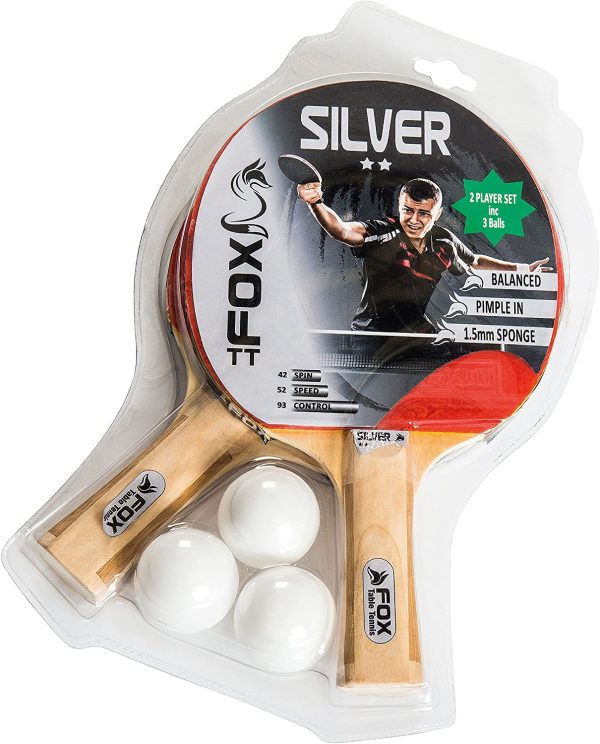 Fox TT Silver 2 Star Table Tennis Set -