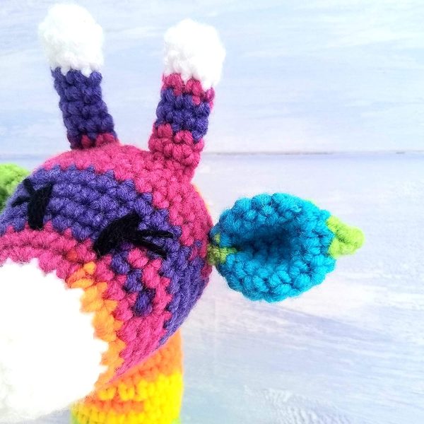 Crochet Kit Sherbet the Rainbow Giraffe - Learn to Crochet Complete Beginner Kit