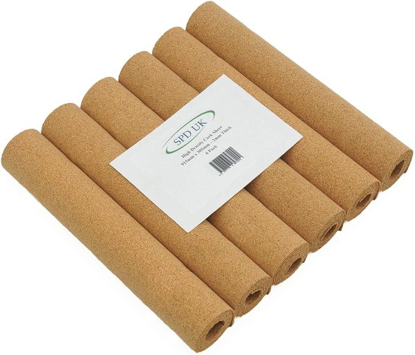 High Density Cork Rolls - 915mm x 305mm - 2mm Thick - 6 Pack - Image 4