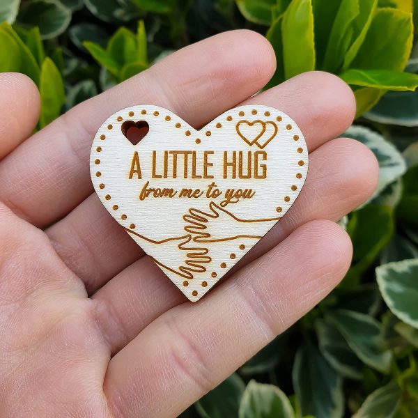 Pocket Hug Heart Token Keepsake Gift For Friends & Family Back to School Card - Image 4