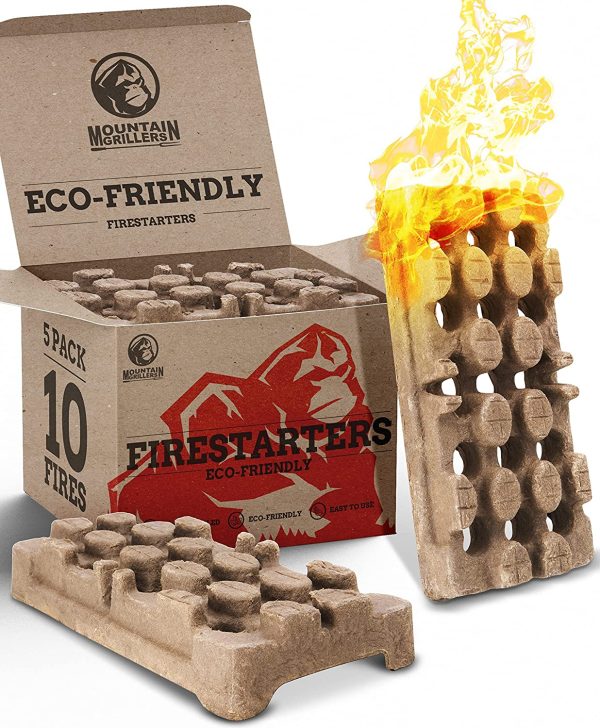 MOUNTAIN GRILLERS Natural Fire Starter For Indoor & Outdoor - Eco & Odorless Fire Builders - Ultimate BBQ Burners - Perfect Fire Lighter For Wood Stove, Fireplace & Open Fires - Image 7