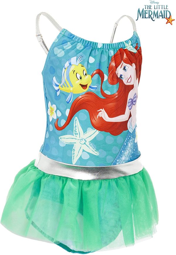 Disney Girls Swimming Costume Frozen Ariel Princess - Image 2