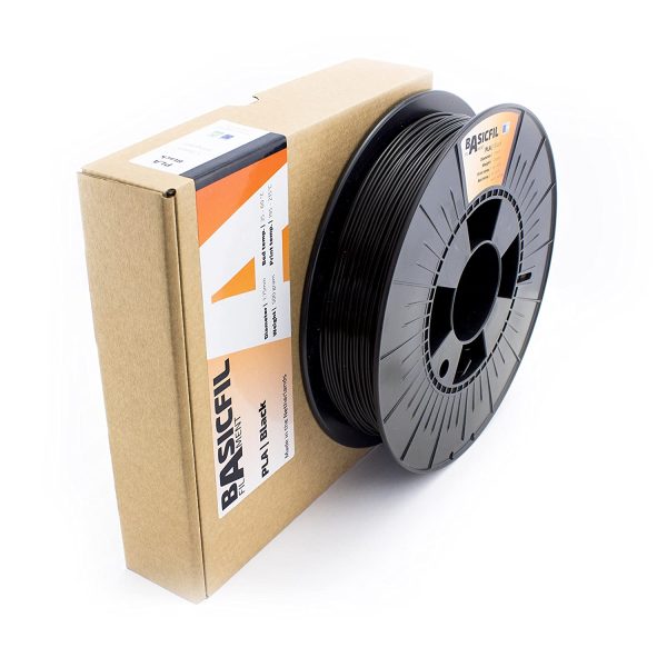 BASICFIL PLA 1.75mm, 500 gr, 3D printing filament , Black - Image 4