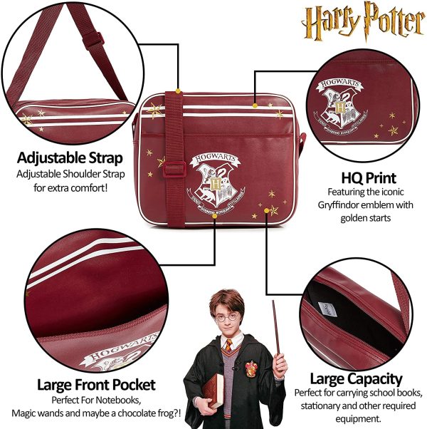 Harry Potter Messenger Bag Hogwarts Crossover Bags Gryffindor School Accessories College - Image 4