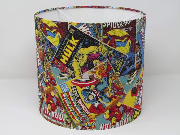 Marvel Comic Book Super Drum Lampshade - Image 6