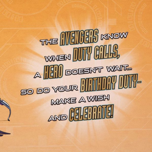 Marvel's Avengers Birthday Card for Kids from  - With Activity - Image 2