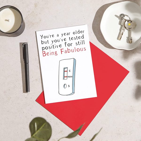 Funny Birthday Card for Her ?C Positively Fabulous - Happy Birthday Friends - mum birthday cards for nanny Gifts for Women Friend - Birthday cards for her - Mum Sister Auntie (Being Fabulous) - Image 3