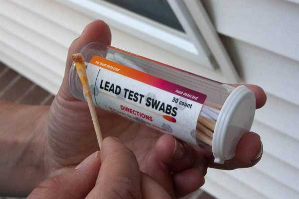 SCITUS know, understand Lead Test Kit with 30 Testing Swabs Rapid Test Results in 30 Seconds Just Dip in White Vinegar to Use Lead Testing Kits for Home Use, Suitable for All Painted Surfaces