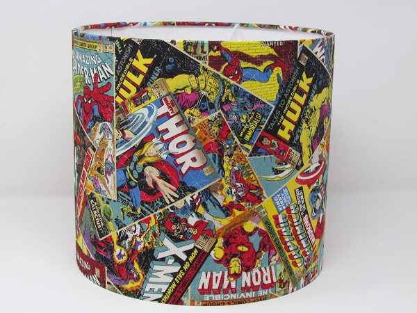 Marvel Comic Book Super Drum Lampshade