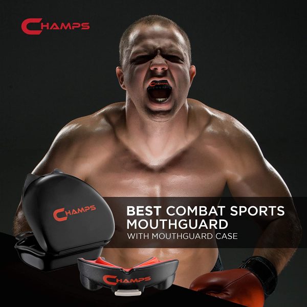 Champs MMA Breathable Gumshield for Boxing, Jiu Jitsu, Muay Thai, Wrestling and Combat Sports. Easy Fit MMA Gum Shield Super Tough Boxing Mouth Guard - Image 2