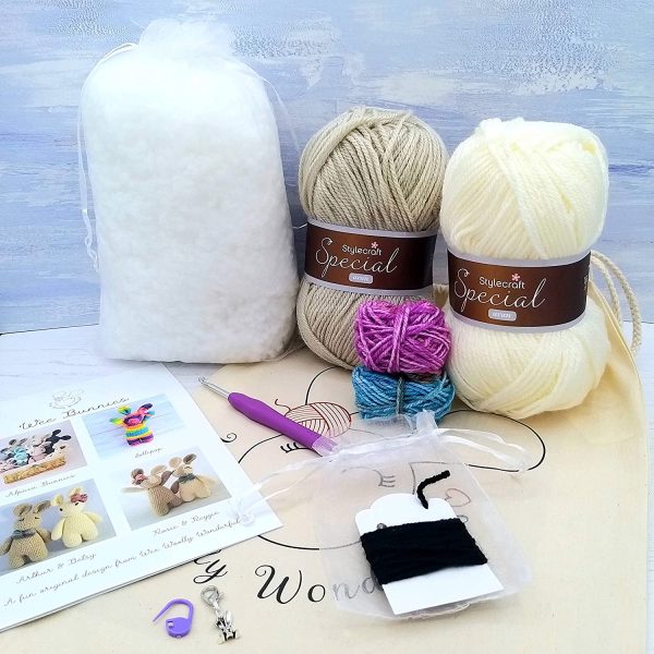 Crochet Beginners Kit Arthur & Betsy Bunny Luxury Complete Craft Kit - Image 5