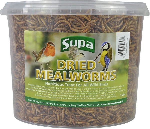 Dried Mealworms for Wild Birds, 3 Litre Bucket, High Energy Protein Rich Treat For Garden Birds, Attract More Birds To Your Garden, Quality Wild Bird Food. - Image 7