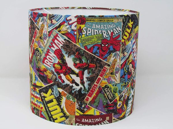 Marvel Comic Book Super Drum Lampshade - Image 9